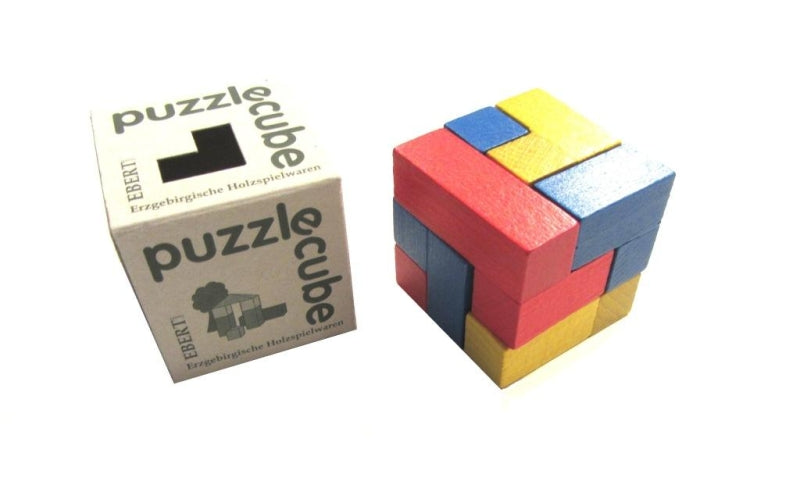 Cubo puzzle in legno Ebert (colorato)