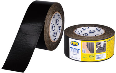 Cinta de PE resistente a los rayos UV Hpx | negro | 60 mm x 25 m - us6025 - us6025