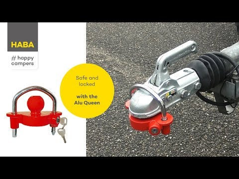 Cerradura de bola Alu-queen con soporte para caravana y remolque