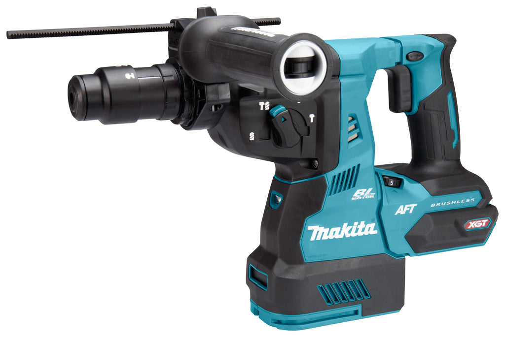 Martello combinato Makita hr002gz05 40v max | sds-plus | senza batterie e caricabatterie, in mbox con aspirazione polvere e trasmettitore aws - hr002gz05