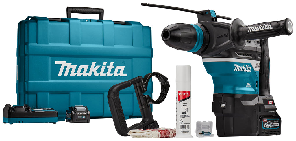 Makita hr005gm202 | martello combinato a batteria | sds-max | 8 anni | 40v| 4.0ah | ioni di litio