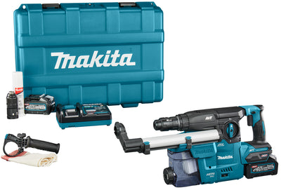 Makita hr009gm202 accu combihamer | 40 v max | sds-plus | 2 x 4.0 ah accu + snellader | in kunststof koffer - hr009gm202