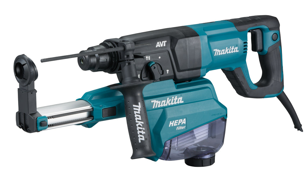 Makita hr2663 | 230v | martillo combinado | sds-plus | con unidad de extracción de polvo | en maleta