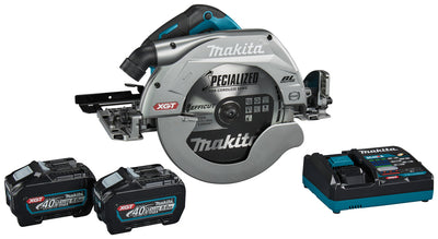 Sierra circular a bateria makita 270mm xgt 40v max 5.0ah