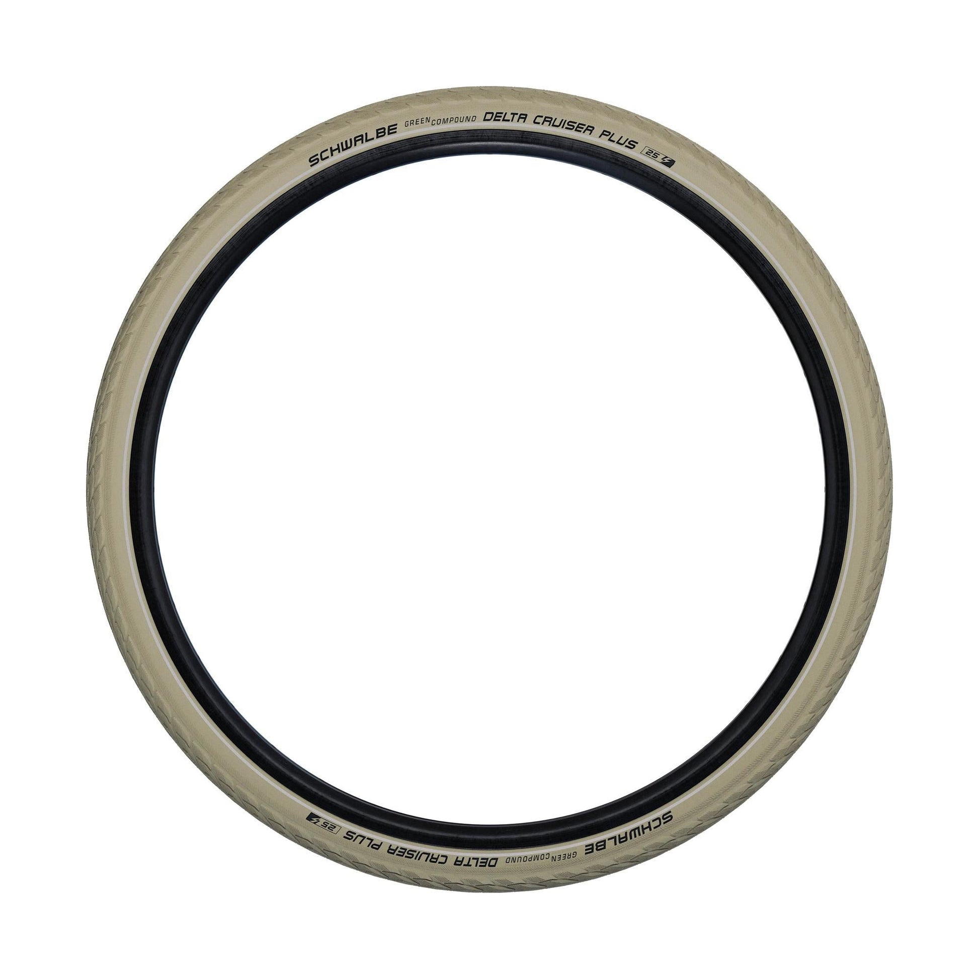 Schwalbe Tire 28x1 1 2 40-635 Delta Cruiser Plus Creme Reflex