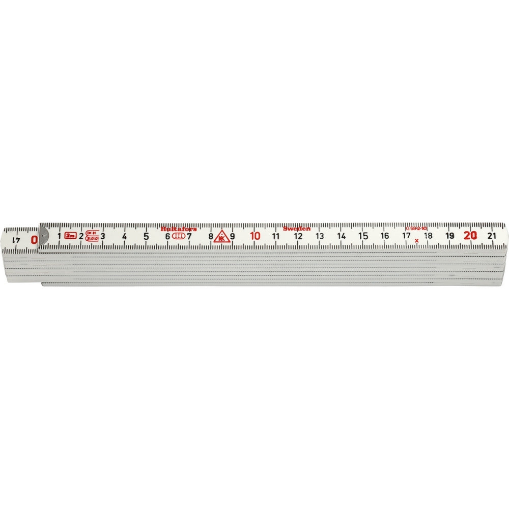 Hultafors duimstok ge 59 2m wit - hu200664 - hu200664
