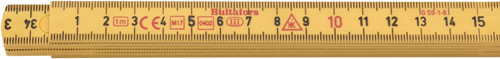 Metro pieghevole Hultafors g 59 1m | 6 pezzi | giallo - hu200204