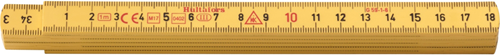 Metro pieghevole Hultafors g 59 1m | 6 pezzi | giallo - hu200204
