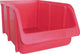 Contenitore per magazzino Hunersdorff | l332290xl207xh155mm | pp rosso | impilabile | 12 pezzi - 674100 674100