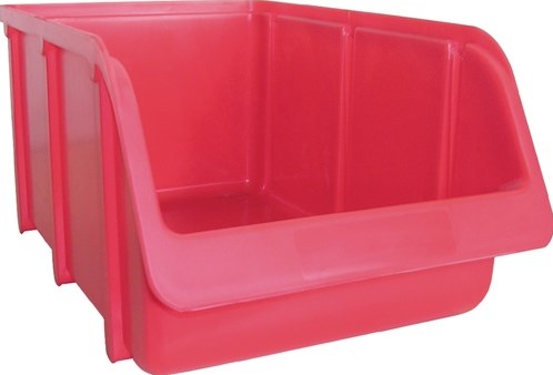 Contenitore per magazzino Hunersdorff | l332290xl207xh155mm | pp rosso | impilabile | 12 pezzi - 674100 674100