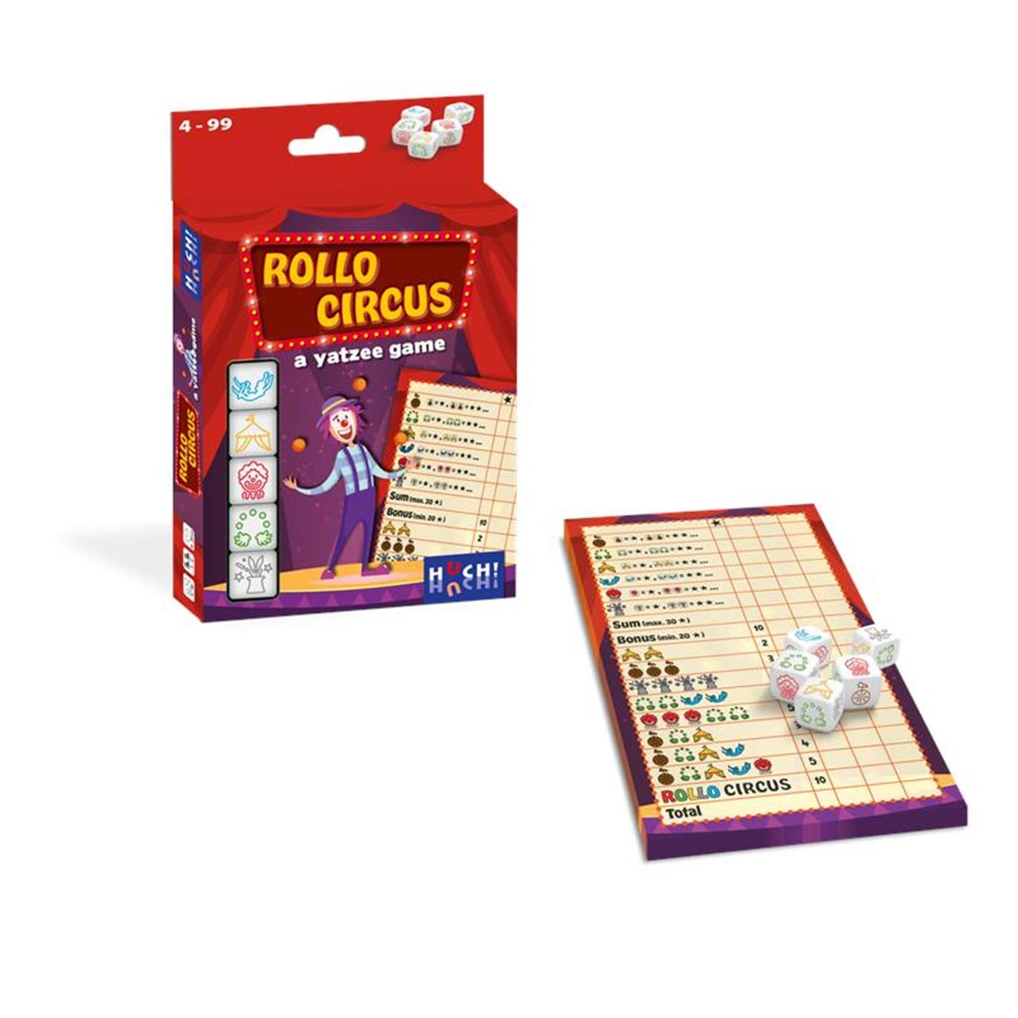 Rollo yatzee - circus dobbelspel