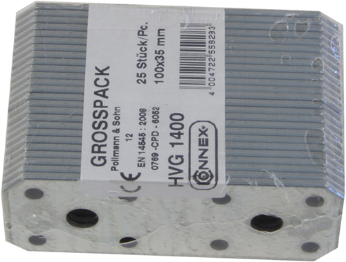 Piastra connessione Connex 95x35x2,5 25 pz vz - hvg1400