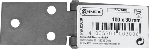 Cerniera da tavolo Connex 100x30 inox - hvrj20020