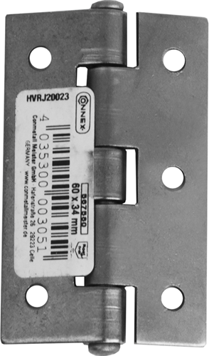 Cerniera Connex stretta 60x34 inox - hvrj 20023