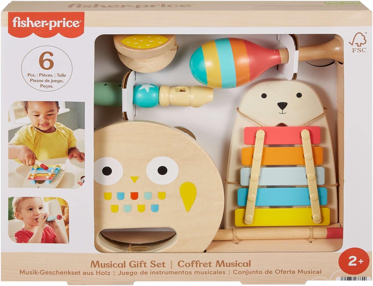 Fisher Price Hout Musical Gift Set