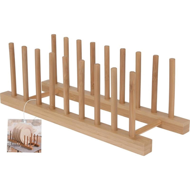 Portapiatti home styling bambù 34x13,5x12cm