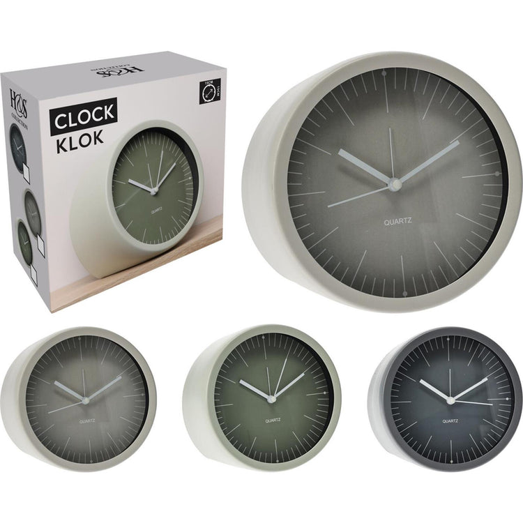 Orologio stile casa in metallo da appoggio 15x7cm