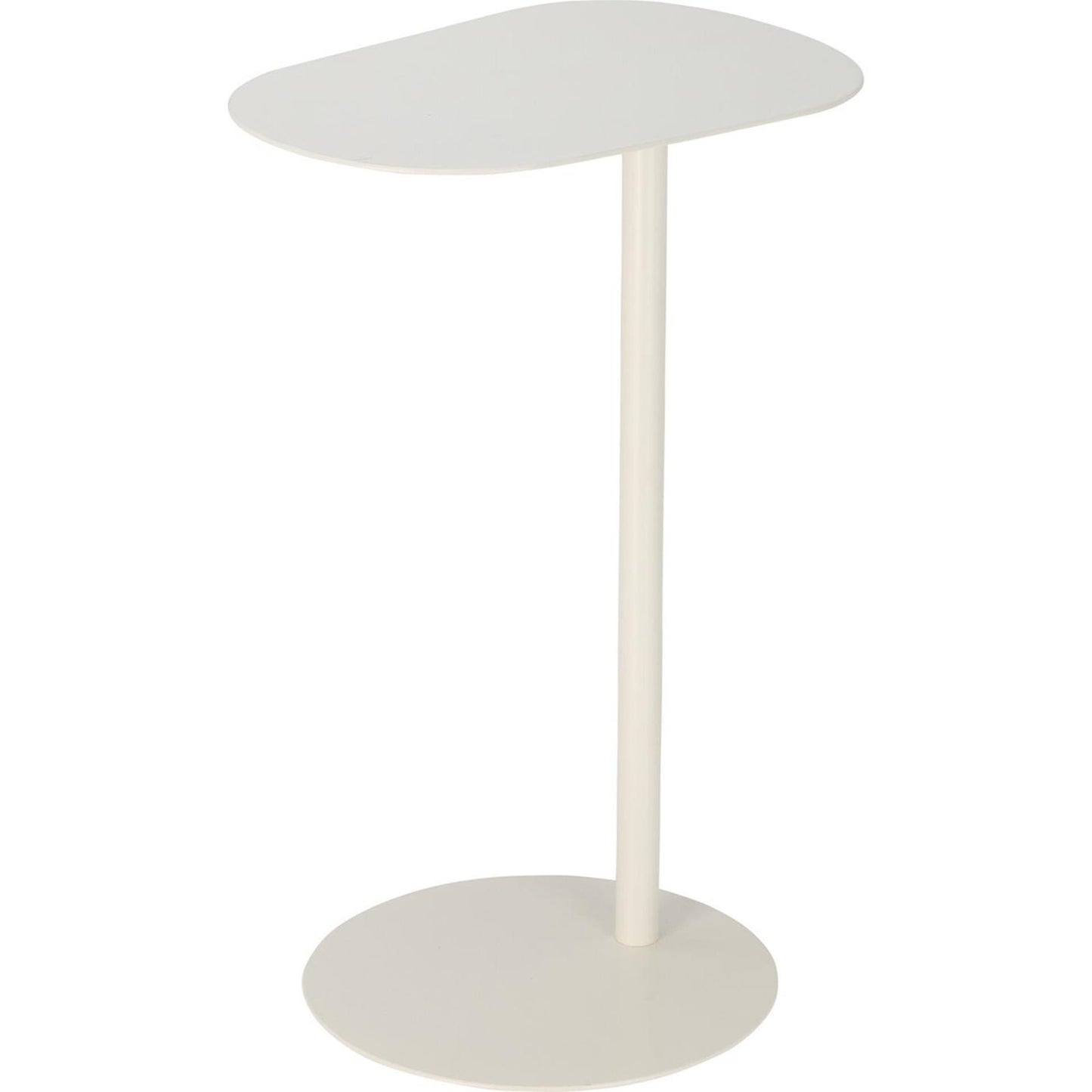 Mesa auxiliar Home Styling orgánica blanca 35x53cm