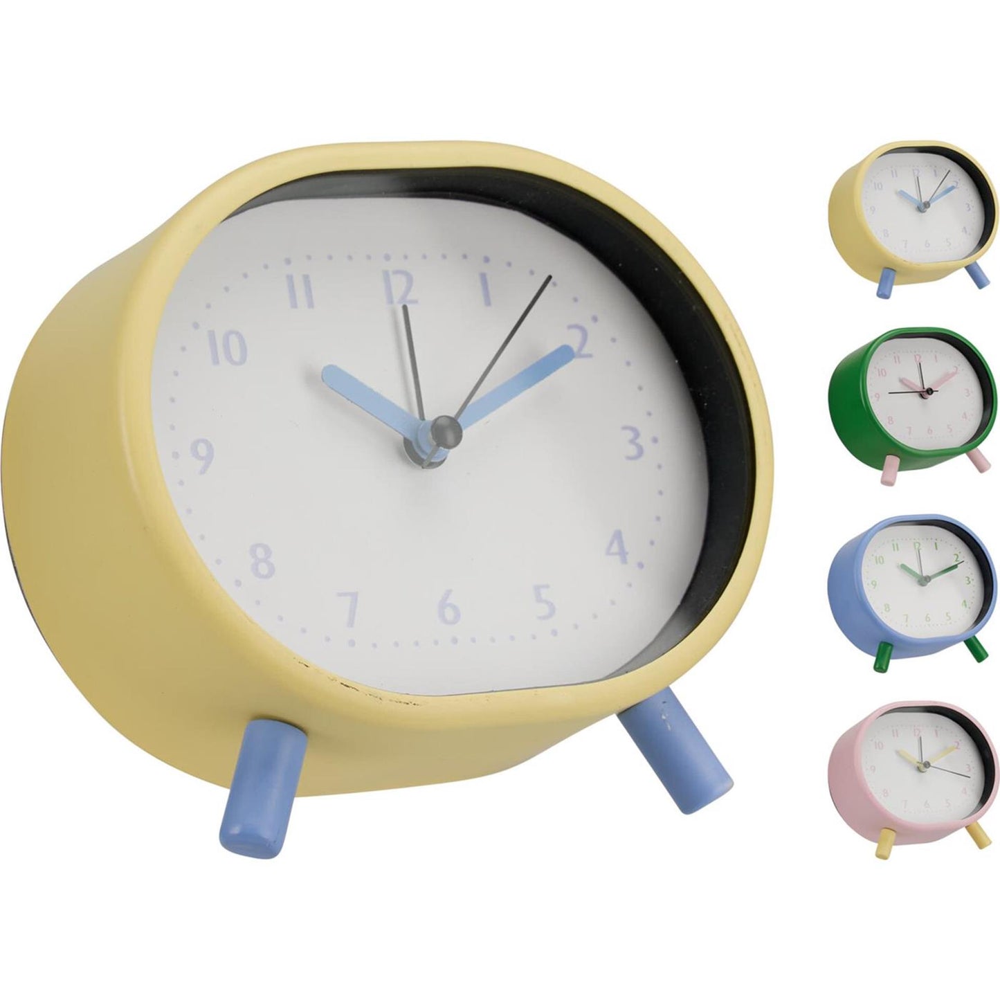 Home styling alarm clock duo colors 12cm