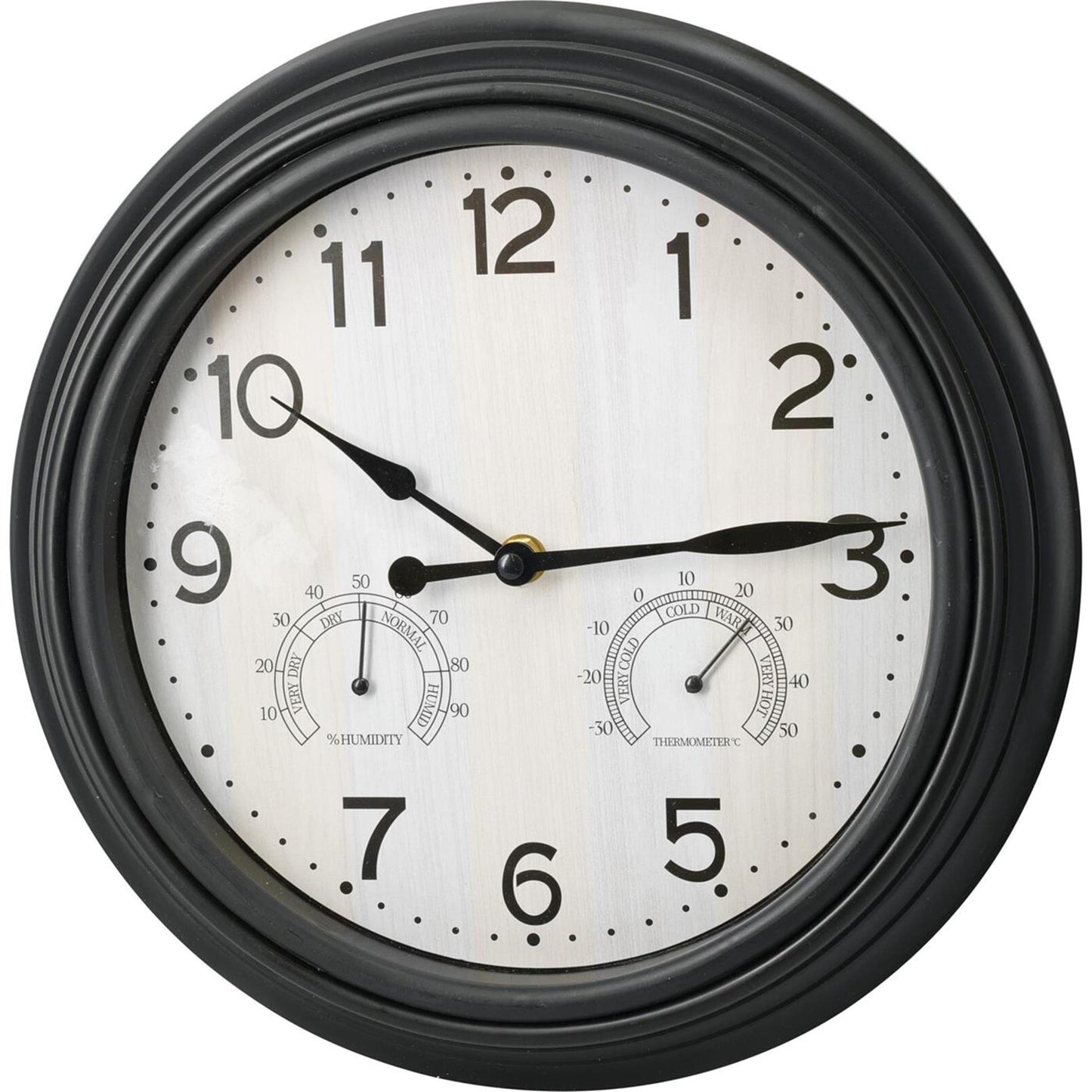 Reloj de pared Home Styling negro 30cm