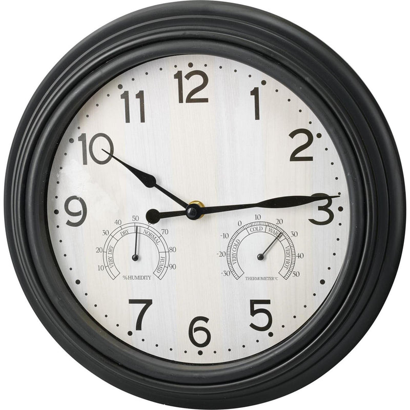 Reloj de pared Home Styling negro 30cm