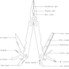 IceEtoolz MultiTool Lifeguard 15 Funzioni, acciaio inossidabile