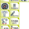 IceEToolz 240A451 Acciaio per pompa del piede ad alta pressione con metro 160psi giallo