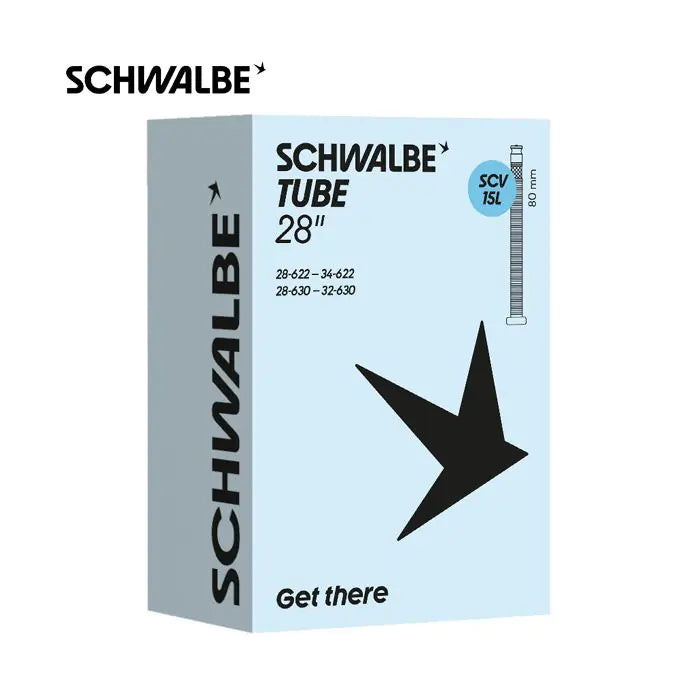 Cámara de aire Schwalbe scv15 28 pulgadas 23 30-622 630 válvula clik 80mm