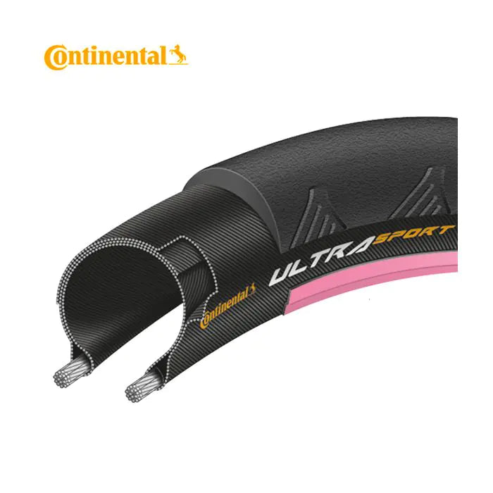 Continental 23-622 ultra sport 2 negro-rosa plegable 0150131