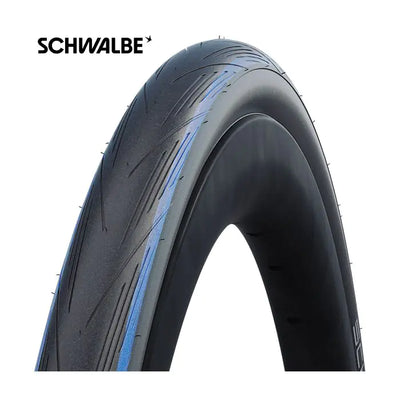 Banda plegable Schwalbe Lugano 2 K-Guard 28 x 1.00 25-622 mm-negro con rayas azules