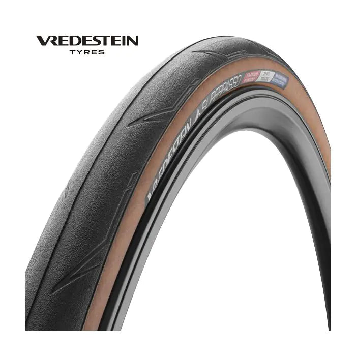 Vredestein Tire SuperPasso 700 x 25c Black Transparent