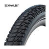 Schwalbe marathon plus tour - cableado - addix - smartguard - 700x35c - negro + reflex