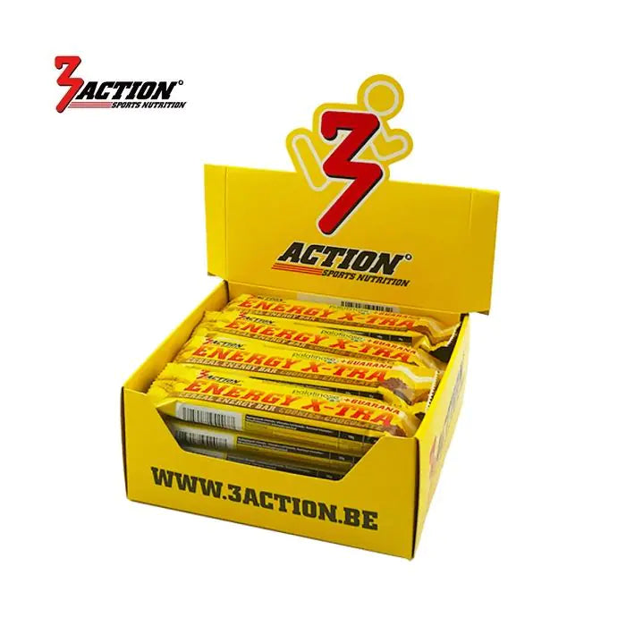 3action energy x-tra bar cookies 45 grams - display box 20 pieces - 1202030011
