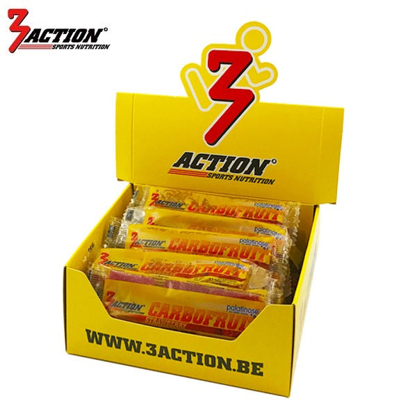 3action carbofruit strawberry 37,5 gram - displaydoos 25 stuks - 1202030001