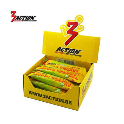 3action gel energético líquido manzana 55 ml - caja expositora 15 piezas - 1202020012