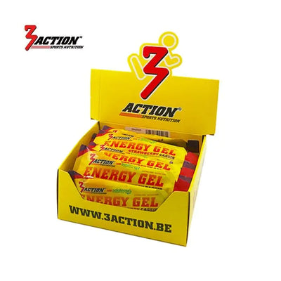 3action gel energético fresa-cassis 34 gramos - caja expositora 25 piezas - 1202020001