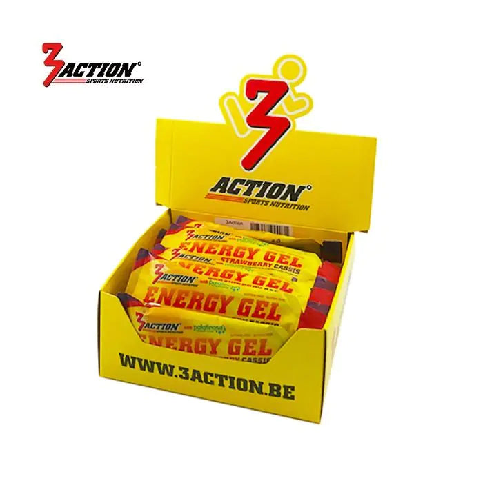 Gel energetico 3azioni fragola-cassis 34 grammi - espositore 25 pezzi - 1202020001
