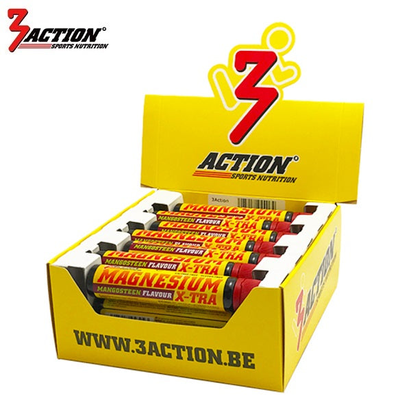 3action magnesium x-tra koker ampul 25 ml - displaydoos 21 stuks - 1202010005