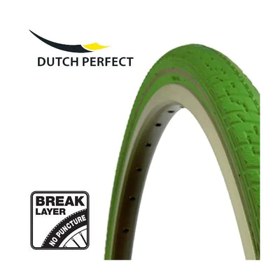 Holandés perfecto neumático exterior holandés Perfecto 28 x 1 ½ 40-635 Sin punción verde con reflexión