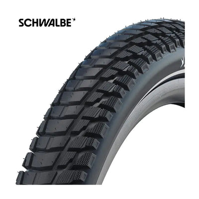 Schwalbe marathon plus tour - wired - addix - smartguard - 700x38c - black + reflex