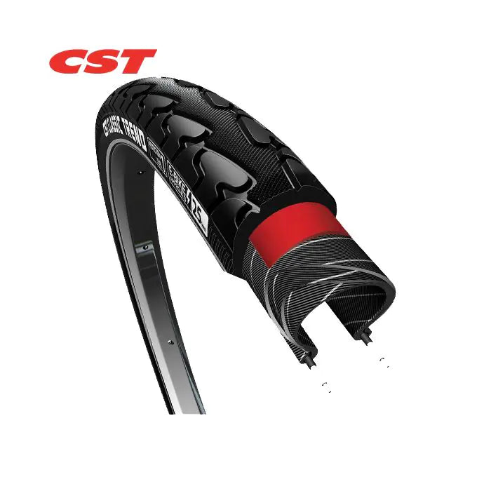 CST Classic Trend (1mm anti-Lek) nero con riflesso. 28x1.75x2, Etro 47-622