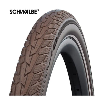 Schwalbe Road Cruiser K-Guard 26 x 1,75 47-559 mm-marrone con riflessione