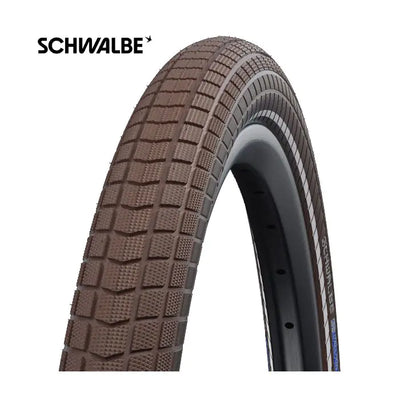 Buitenband: Schwalbe Big Ben (K-guard) Kleur: Bruin met reflectie Maat: 28x2.00 ETRTO 50-622