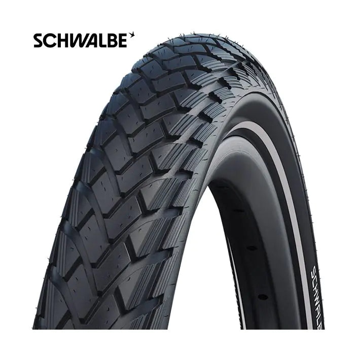 Schwalbe tire green marathon greenguard 28 x 2.00 50-622mm black with reflection