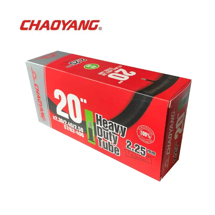 Camera d'aria Chaoyang 20x2.3 2.5 (55 62-406) per carichi pesanti 2.25mm av 40mm per bici da carico y050702+2