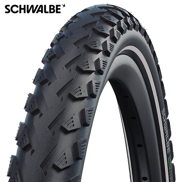 Schwalbe land cruiser plus 28x2.15 (55-622) wired active line green black+reflex