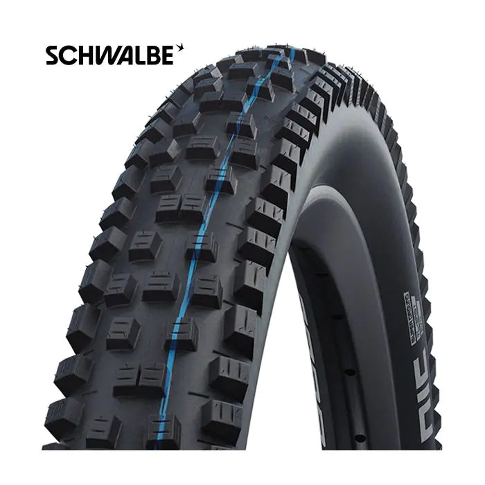 Banda plegable Schwalbe Nic Nic Super Ground 27.5 x 2.25 57-584 mm - Negro