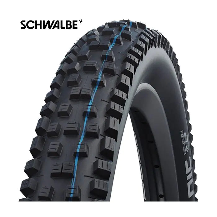 Band pieghevole Schwalbe Nobby Nic Super Trail 27,5 x 2,40 62-584 mm - Nero