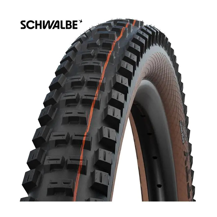 Vouwband Schwalbe Big Betty Super Gravity 29 x 2.40 62-622 mm - zwart bruin