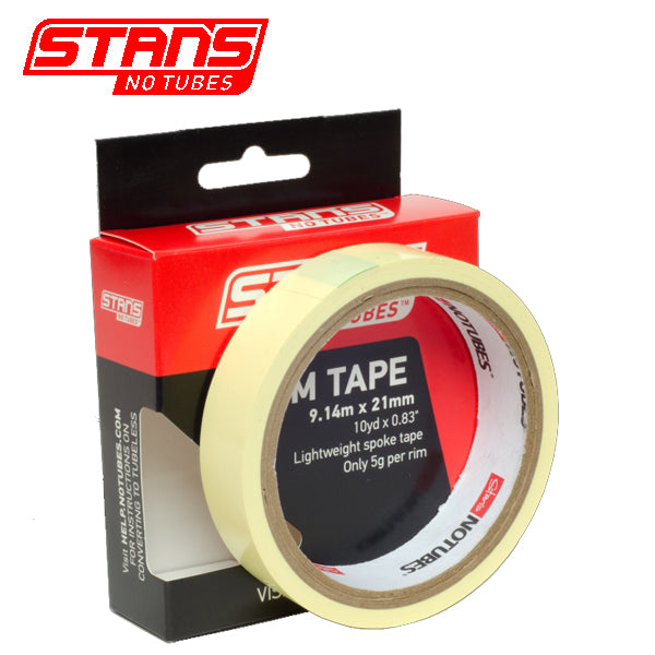 Stans notubes rim tape nastro giallo largo 21 mm rotolo 9 metri (10yd) as0030